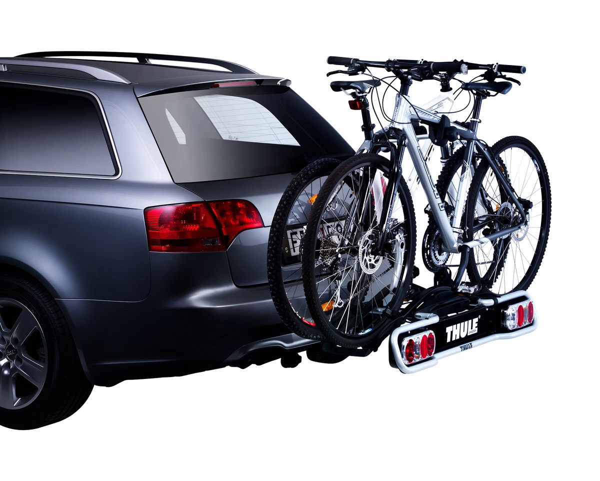 Porte-vélo sur attelage EURORIDE 2 VÉLOS Noir/Aluminium