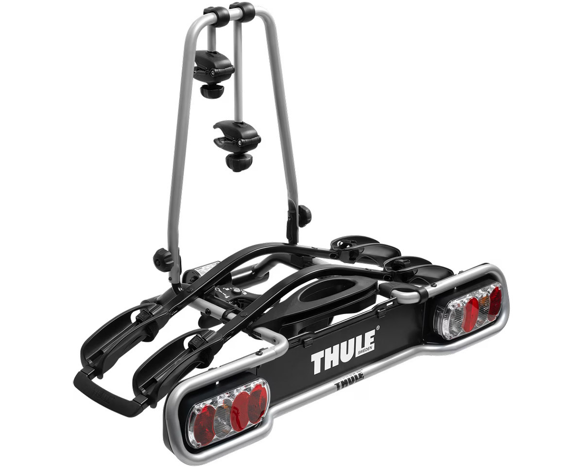 Porte-vélo sur attelage EURORIDE 2 VÉLOS Noir/Aluminium